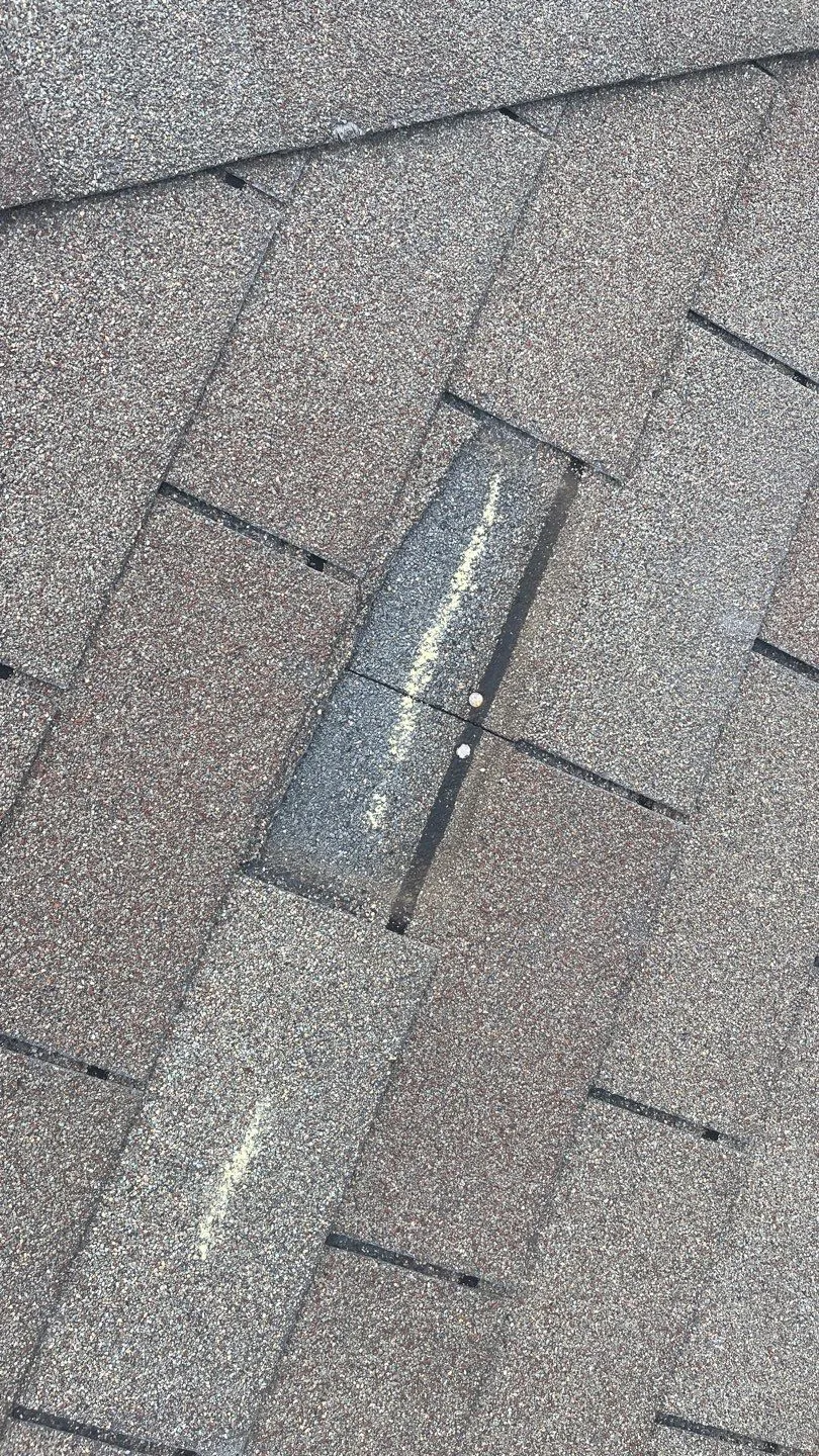 Missing shingles after wind in Harker Heights TX