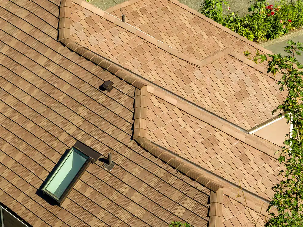 Multi-Width Shake Of DaVinci Roofscapes in Autumn Color