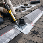 roof leak prevention system installation on residential asphalt shingle roof