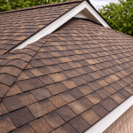 New asphalt shingle roof installed on a residential home in Texas