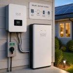 solar battery storage integration system installed on residential home in Texas